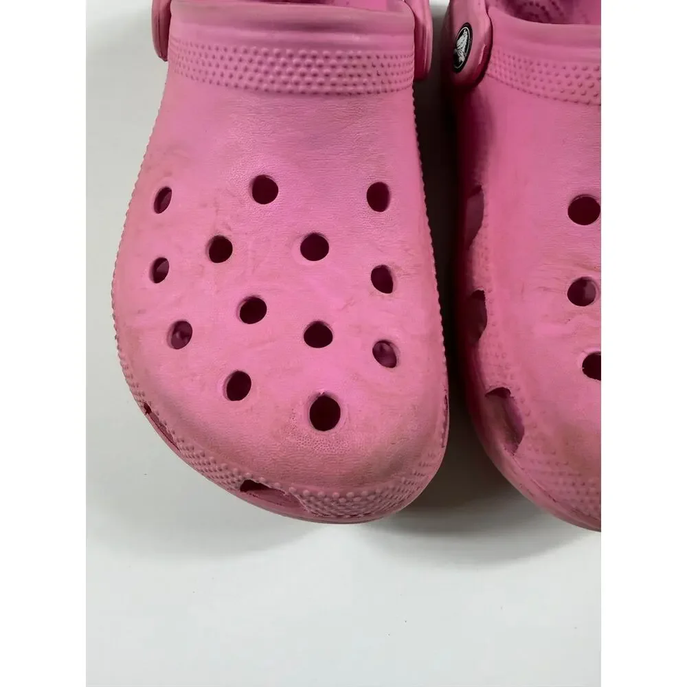 Crocs Classic Clog Pink Slip On Shoes Kids J5 Size 5